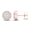 Thumbnail Image 1 of Diamond Stud Earrings 1/2 ct tw Round-Cut 10K Rose Gold