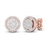 Thumbnail Image 3 of Diamond Stud Earrings 1/2 ct tw Round-Cut 10K Rose Gold