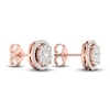 Thumbnail Image 3 of Diamond Stud Earrings 1/2 ct tw Round-Cut 10K Rose Gold