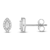 Thumbnail Image 2 of Diamond Stud Earrings 1/4 ct tw Marquise & Round-Cut 10K White Gold