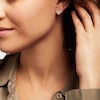 Thumbnail Image 4 of Diamond Heart Stud Earrings 1/4 ct tw Round-cut Sterling Silver