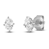 Thumbnail Image 0 of Two-Stone Diamond Stud Earrings 1/2 ct tw Pear-Shaped 10K White Gold