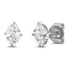 Diamond Double Pear Stud Earrings 1 ct tw 10K White Gold