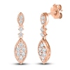 Thumbnail Image 0 of Diamond Dangle Earrings 1/2 ct tw Round-cut 10K Rose Gold