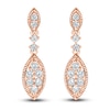 Thumbnail Image 2 of Diamond Dangle Earrings 1/2 ct tw Round-cut 10K Rose Gold
