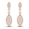 Thumbnail Image 1 of Diamond Dangle Earrings 1/2 ct tw Round-cut 10K Rose Gold