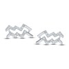 Thumbnail Image 2 of Diamond Aquarius Earrings 1/10 ct tw Round-cut Sterling Silver