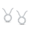 Thumbnail Image 1 of Diamond Taurus Earrings 1/10 ct tw Round-cut Sterling Silver