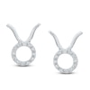 Thumbnail Image 2 of Diamond Taurus Earrings 1/10 ct tw Round-cut Sterling Silver