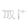 Thumbnail Image 1 of Diamond Virgo Earrings 1/10 ct tw Round-cut Sterling Silver