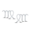 Thumbnail Image 2 of Diamond Virgo Earrings 1/10 ct tw Round-cut Sterling Silver