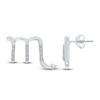 Thumbnail Image 1 of Diamond Scorpio Earrings 1/10 ct tw Round-cut Sterling Silver