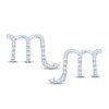 Thumbnail Image 2 of Diamond Scorpio Earrings 1/10 ct tw Round-cut Sterling Silver