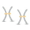 Thumbnail Image 2 of Diamond Pisces Earrings 1/10 ct tw Round-cut 10K Yellow Gold