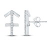 Thumbnail Image 1 of Diamond Sagittarius Earrings 1/10 ct tw Round-cut Sterling Silver