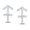 Thumbnail Image 2 of Diamond Sagittarius Earrings 1/10 ct tw Round-cut Sterling Silver