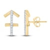 Thumbnail Image 1 of Diamond Sagittarius Earrings 1/10 ct tw Round-cut 10K Yellow Gold