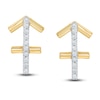 Thumbnail Image 2 of Diamond Sagittarius Earrings 1/10 ct tw Round-cut 10K Yellow Gold