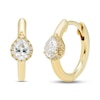 Thumbnail Image 0 of Diamond Huggie Hoop Earrings 1/4 ct tw Pear & Round-cut 10K Yellow Gold