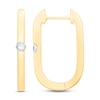 Thumbnail Image 2 of Diamond Hoop Earrings 1/10 ct tw Round-cut 10K Yellow Gold