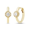 Thumbnail Image 0 of Diamond Huggie Hoop Earrings 1/4 ct tw Round-cut 10K Yellow Gold