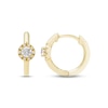 Thumbnail Image 1 of Diamond Huggie Hoop Earrings 1/4 ct tw Round-cut 10K Yellow Gold