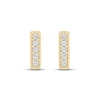 Thumbnail Image 1 of Diamond Bar Stud Earrings 1/15 ct tw Round-cut 10K Yellow Gold