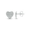 Thumbnail Image 2 of Diamond Heart Stud Earrings 1/8 ct tw 10K White Gold