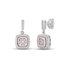 Thumbnail Image 0 of Diamond Dangle Earrings 1/3 ct tw Round-cut 10K Two-Tone Gold