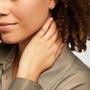 Thumbnail Image 3 of Diamond Heart Knot Earrings 1/4 ct tw Baguette & Round-cut 10K Rose Gold