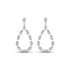 Thumbnail Image 2 of Diamond Teardrop Earrings 2 ct tw Marquise & Pear-Shaped 14K White Gold