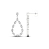 Thumbnail Image 2 of Diamond Teardrop Earrings 2 ct tw Marquise & Pear-Shaped 14K White Gold