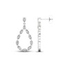 Thumbnail Image 3 of Diamond Teardrop Earrings 2 ct tw Marquise & Pear-Shaped 14K White Gold