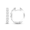 Thumbnail Image 0 of Diamond Hoop Earrings 1/2 ct tw Baguette & Round-Cut 10K White Gold
