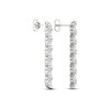 Diamond Drop Earrings 2-3/4 ct tw Marquise & Round-cut 14K White Gold