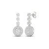 Thumbnail Image 1 of Multi-Diamond Drop Earrings 2 ct tw Round & Marquise-cut 14K White Gold