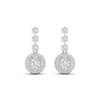 Thumbnail Image 2 of Multi-Diamond Drop Earrings 2 ct tw Round & Marquise-cut 14K White Gold