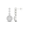 Thumbnail Image 3 of Multi-Diamond Drop Earrings 2 ct tw Round & Marquise-cut 14K White Gold