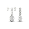 Thumbnail Image 4 of Multi-Diamond Drop Earrings 2 ct tw Round & Marquise-cut 14K White Gold