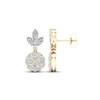 Thumbnail Image 2 of Diamond Dangle Earrings 2 ct tw Marquise, Pear & Round-cut 14K Yellow Gold