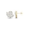 Thumbnail Image 3 of Multi-Diamond Earrings 2 ct tw Pear, Marquise & Round-cut 14K Yellow Gold