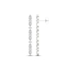 Thumbnail Image 3 of Diamond Drop Earrings 2 ct tw Pear & Round-cut 14K White Gold