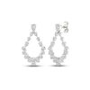 Thumbnail Image 0 of Diamond Teardrop Dangle Earrings 2 ct tw Pear-Shaped 14K White Gold