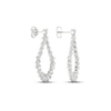 Thumbnail Image 4 of Diamond Teardrop Dangle Earrings 2-1/2 ct tw Pear-Shaped 14K White Gold