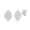 Thumbnail Image 0 of Diamond Teardrop Stud Earrings 3/4 ct tw Round-cut 14K White Gold
