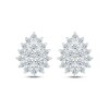 Thumbnail Image 1 of Diamond Teardrop Stud Earrings 3/4 ct tw Round-cut 14K White Gold