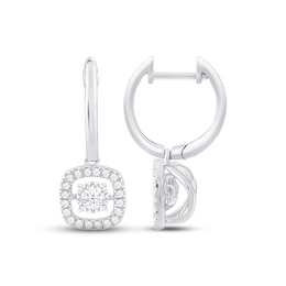 Unstoppable Love Diamond Dangle Earrings 1/2 ct tw 10K White Gold