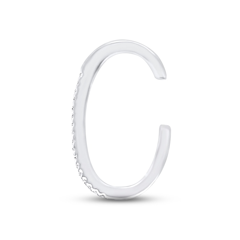 Main Image 2 of Diamond Ear Cuff 1/20 ct tw Round-cut 10K White Gold