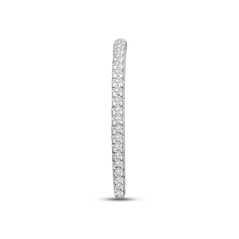 Diamond Ear Cuff 1/15 ct tw Round-cut 10K White Gold