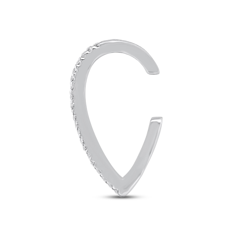 Main Image 2 of Diamond Ear Cuff 1/15 ct tw Round-cut 10K White Gold